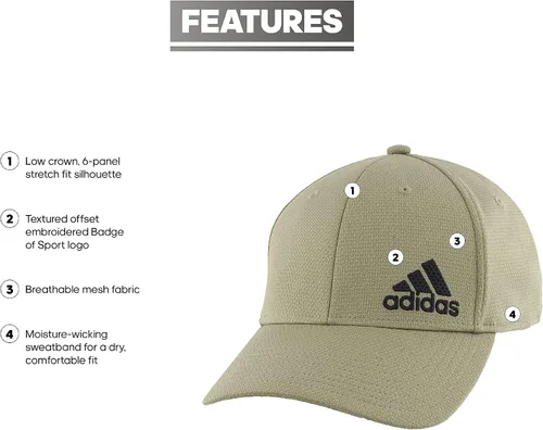 Vista 2 de Adidas - Gorra elástica estructurada Release 2 para hombre