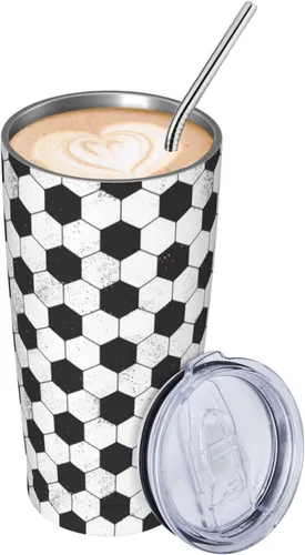 Vista 11 de Vaso de acero inoxidable aislado de 20 onzas con tapas y pajitas de acero inoxidable de doble pared aislada al vacío, taza de café de viaje, tapa a