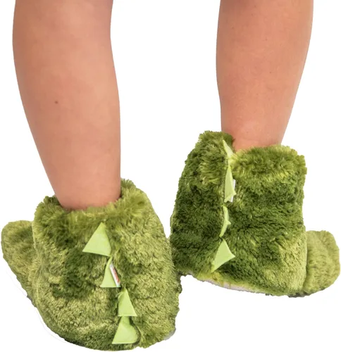 Vista 3 de Lazy One - Pantuflas con diseño de garra de animal para niños y adultos, disfraz divertido para niños, cálidas pantuflas peludas