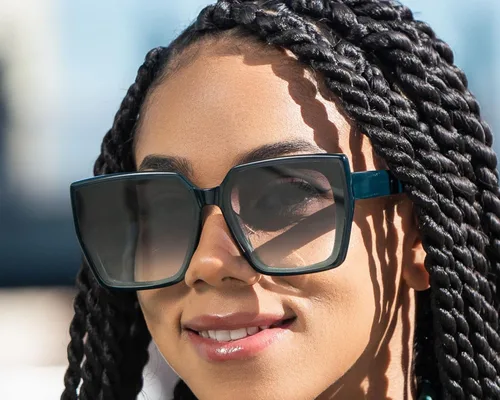 Vista 3 de URBNKRU Gafas de sol polarizadas de gran tamaño sin costuras de diseñador de moda para mujer