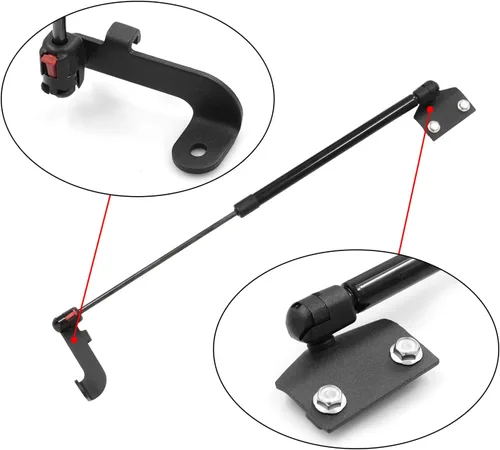 Vista 3 de Kit de soporte de suspensión de puntal de elevación de capó delantero compatible con Jeep Wrangler JL 18-24 y Gladiator JT 20-24
