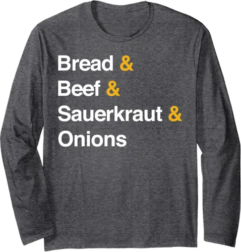 Vista 4 de Lista de ingredientes Nebraska Sandwich Runza - Camiseta de manga larga, Negro