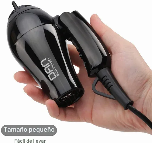 Vista 2 de Dan Technology Secador de pelo de viaje,Secador de pelo portátil,Mini