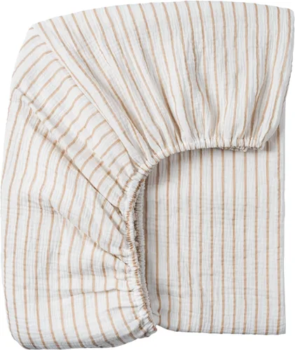 Vista 13 de Meracorallo Sábana bajera de muselina para cuna, 100% algodón, 28 x 52 pulgadas, suave y transpirable, para colchones estándar de cuna y niños