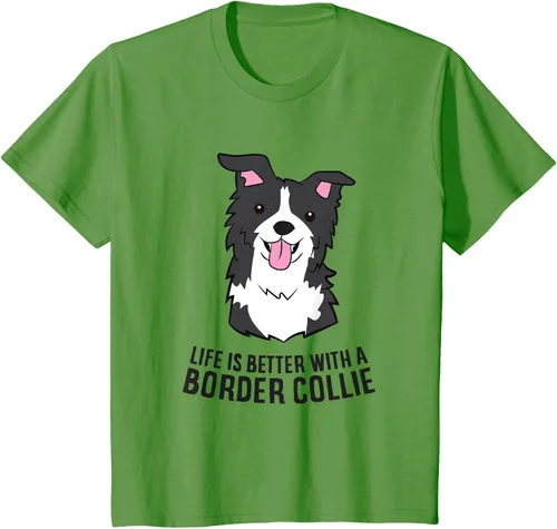 Vista 44 de Camiseta Border Collie Owner Life Is Better With a Border Collie Dog, Blanco, S