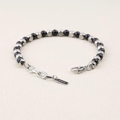 Vista 4 de GAVU Pulsera de cuentas simples de cristal curativo para hombre