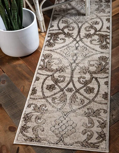 Vista 22 de Unique Loom Rushmore Collection - Alfombra de área Washington (2 pies x 5 pies 1 pulgada, beige oscuro/beige)