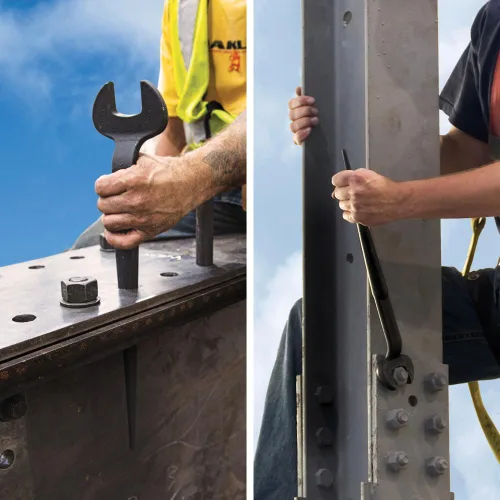 Vista 7 de Klein Tools 3224 - Llave de construcción con apertura nominal de 1-1/2 pulgadas, perno de 1 pulgada para tuerca regular de EE. UU