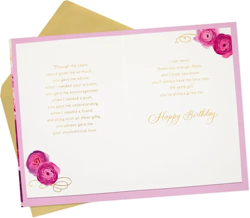 Vista 2 de Hallmark Tarjeta de cumpleaños para mamá (Me has dado tanto)