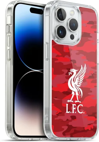 Vista 90 de Head Case Designs Funda de gel con licencia oficial del Liverpool Football Club Away Colourways Crest Camou [protección de grado militar] compatible