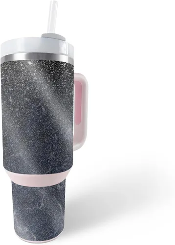 Vista 35 de MightySkins - Vaso con purpurina brillante compatible con Stanley The Quencher H2.0 FlowState de 40 onzas, Crazy Tikis, acabado protector y duradero