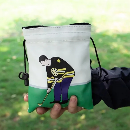 Vista 6 de montela golf Bolsa para objetos de valor, Bolsa para bolsa de golf con cordones Bolsa para tees de golf de cuero Bolsas para tees de golf