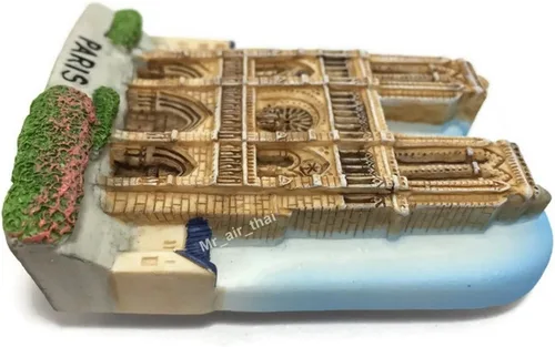 Vista 2 de Notre-Dame Catedral De París Francia Imán París Souvenir Resina 3D Imán De Nevera Regalo Turístico