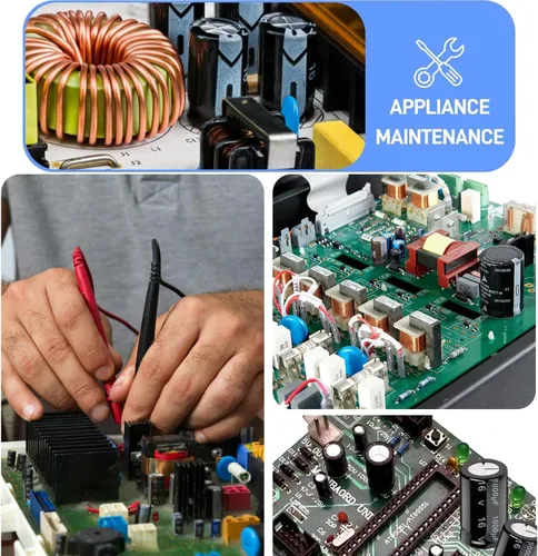 Vista 3 de Condensadores electrolíticos 1uF 10uf 100uf 100uF 1000uF 220uf 47uf 470uf 10V 16V 25V 35V 50V XUANSN Kit de condensador de bajo voltaje para aire