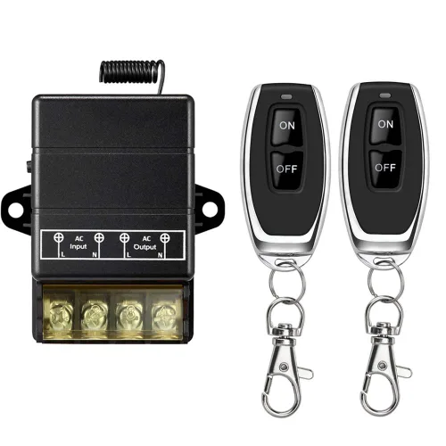 Vista 7 de Interruptor remoto inalámbrico de 12 V, CC 12 V/24 V/48 V/72 V/40 A, interruptor RF inalámbrico para puerta de garaje, ventilador, lámpara, bomba