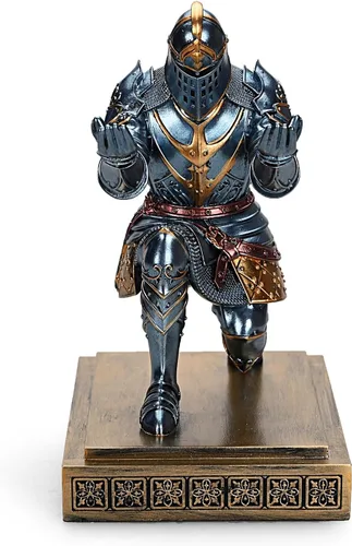Vista 2 de King's Guard Knight - Soporte para bolígrafos, organizadores de escritorio y accesorios, soporte de resina para lápices como regalo para oficina