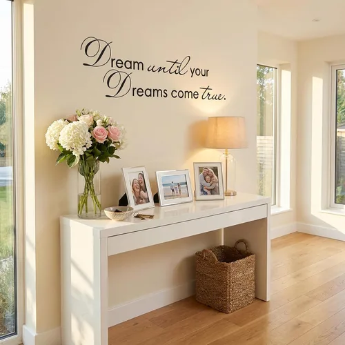 Vista 6 de Texto Dream until your dreams come true, negro, DG-DR-577