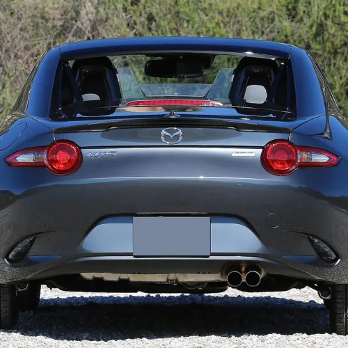 Vista 5 de W-POWER, Puerta de elevación trasera para maletero compatible con Mazda MX5 Miata 2016-2021, 2017 2018 2019 2020, estilo STP, fibra de carbono real