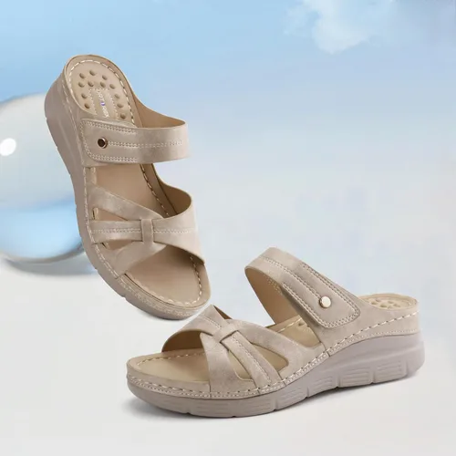 Vista 3 de Ortho + Rest Sandalias ortopédicas cómodas para mujer, sandalias ortopédicas para caminar con soporte de arco