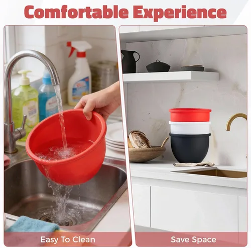 Vista 8 de KitchenAid - Revestimientos de silicona para batidora de pie inclinable de 5 cuartos de galón, cuencos de silicona de grado alimenticio