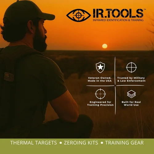 Vista 7 de IR.Tools Coyote - Objetivo térmico pasivo para cero y entrenamiento Fuerte contraste térmico, no requiere energía, configuración de montaje plano