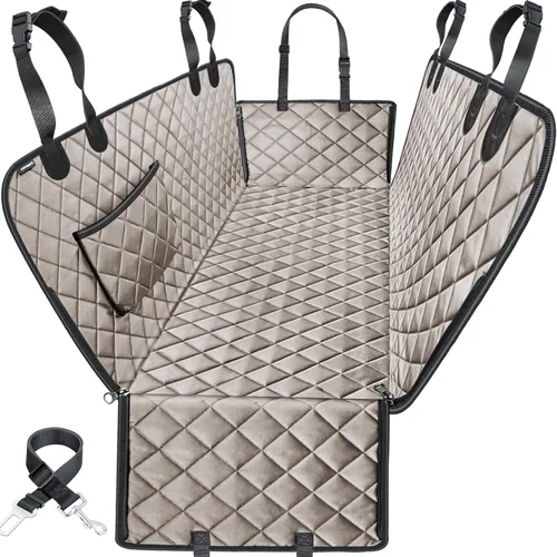 Vista 15 de URPOWER Funda de asiento para perro, hamaca 100% impermeable, 600D, resistente, a prueba de arañazos, antideslizante, duradera, suave