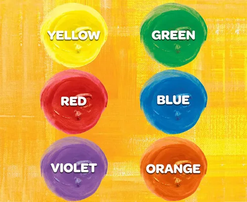 Vista 6 de Pintura de Crayola lavable para niño (6 colores surtidos) 2 oz cada una, paquete de de 1, Variados Varios