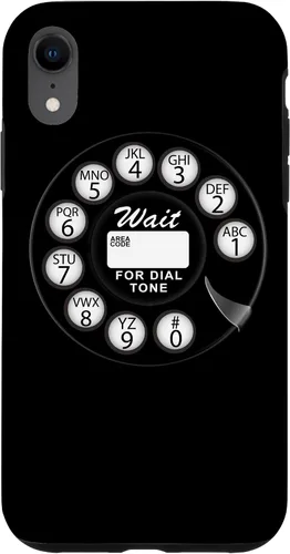 Vista 25 de Divertida caja del teléfono del dial rotatorio analógico retro retro negro lindo negro para el iPhone 17