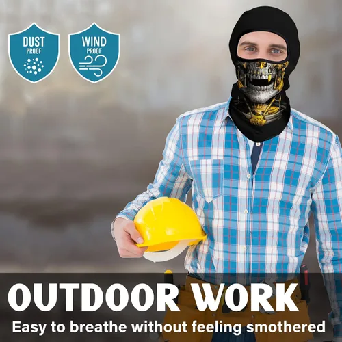 Vista 7 de Obacle Balaclava Face Mask Men Women Lightweight for Ski Hunting Cycling Fishing