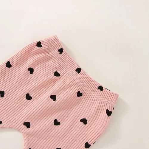 Vista 8 de Ropa para bebé recién nacida, para otoño e invierno, acanalada, con volantes, manga larga, conjunto de 3 piezas, 0 a 18 meses