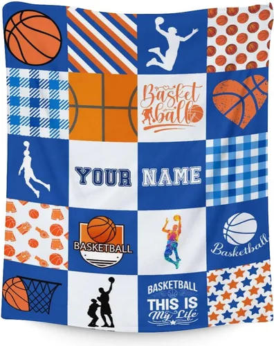 Vista 12 de Mantas de baloncesto – Manta suave y mullida para niños – Manta pequeña de 30 x 40 pulgadas para sala de estar y oficina – Manta deportiva negra