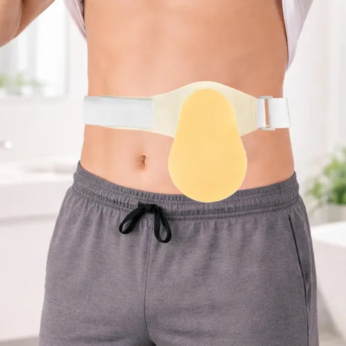 Vista 6 de EDWERD Cinturón de soporte de ostomía para abdominales y colostomía, ileostomía post operativo cuidado, 39 pulgadas de largo