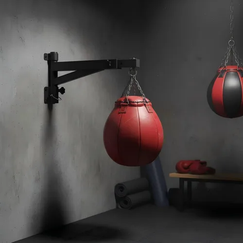 Vista 8 de Kipika Soporte de pared para bolsa pesada, soporte de bolsa de boxeo resistente para entrenamiento en interiores, gimnasio en casa, soporte