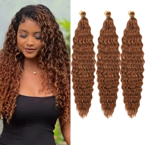 Vista 31 de 3 trenzas de ganchillo Passion Twist, cabello sintético preseparado para trenzar de 14 pulgadas, 3 paquetes de cabello trenzado pretrenzado
