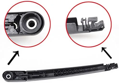 Vista 2 de Para Mazda CX-7 2007-2012 / Mazda CX-9 2007-2015 Brazo del limpiaparabrisas trasero con juego completo de cuchillas