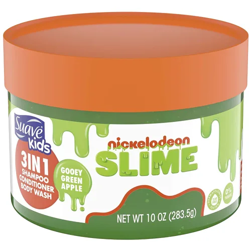 Vista 11 de Suave Champú para niños, acondicionador, gel de baño 3 en 1 para facilitar la limpieza de manzana verde pegajosa, sin desgarros, 10 onzas