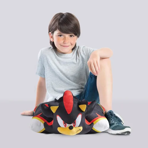 Vista 3 de Pillow Pets Sonic Shadow the Hedgehog, juguete de peluche de 16 pulgadas