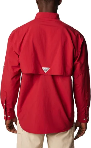 Vista 2 de Columbia Discontinued PFG Bahama II Camisa de manga larga para hombre Remolacha
