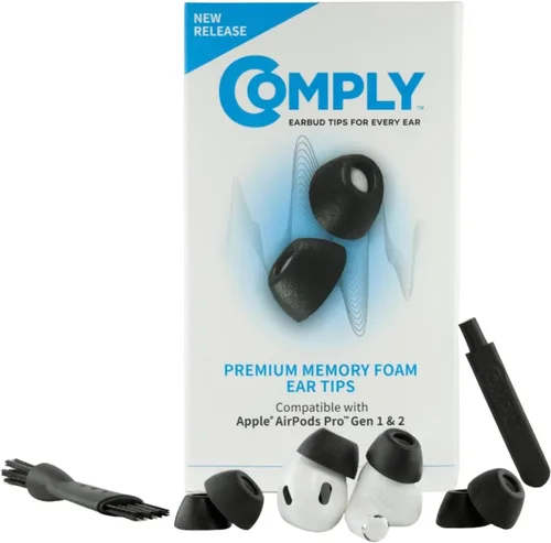 Vista 25 de Almohadillas de espuma viscoelástica Comply de repuesto para auriculares Apple AirPods Pro 1 y 2 Comodidad máxima, ajuste seguro, aislamiento
