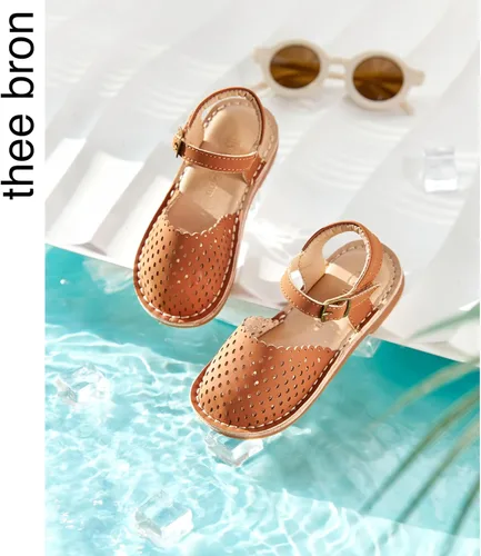 Vista 227 de THEE BRON Sandalias cómodas para niñas, zapatos para niños, sandalias rellenas