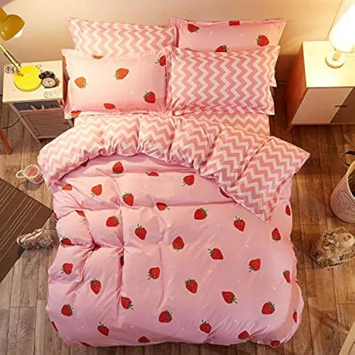 Vista 10 de LAMEJOR - Juego de funda de 1 edredón y 2 fundas de almohada, de lujo, tipo hotel.