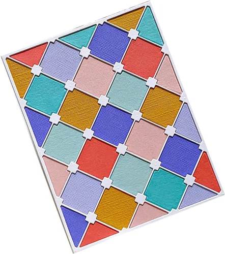 Vista 5 de Troqueles de corte para hacer tarjetas de papel, paquete de 2 fondos, marco, plantillas de metal, herramienta de álbumes de recortes, manualidades