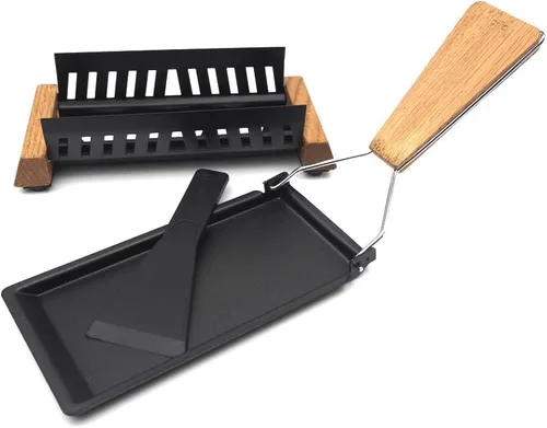 Vista 3 de Cilio Formaggio Raclette, 7.5 x 3.5 pulgadas, negro
