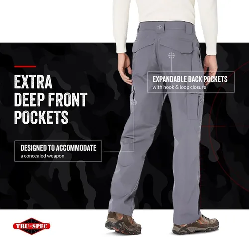 Vista 5 de Tru-Spec Pantalones tácticos originales de la serie 24-7 1469 para hombre, LAPD azul