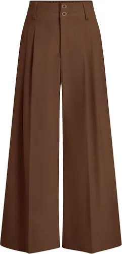 Vista 21 de PRETTYGARDEN Pantalones de vestir de pierna ancha de cintura alta para Beige