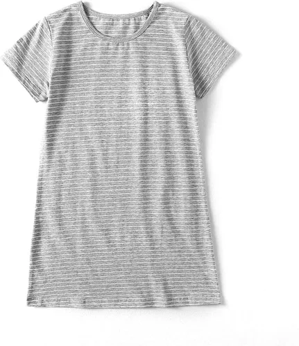 Vista 3 de Uobzyaq Camisones de algodón con rayas para niñas, camisones para dormir, camisón de princesa