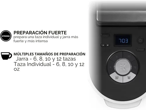 Vista 3 de Keurig K-Duo Plus - Cafetera de una sola porción y jarra, depósito extraíble multiposición de 60 onzas, jarra de preparación automática programable