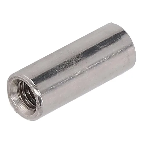 Vista 7 de Tuercas de acoplamiento de acero inoxidable M5, tuerca de conector hembra redonda para conexión