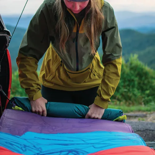 Vista 5 de ust Fillmatic - Colchoneta de dormir autoinflable con colchón de espuma, válvula reversible de inflado/desinflado y bolsa de transporte para tienda