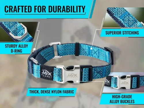 Vista 8 de Collar Martingale para perros, collar de entrenamiento para perros sin tirones y antideslizante, nailon resistente para caminar activamente, hebilla